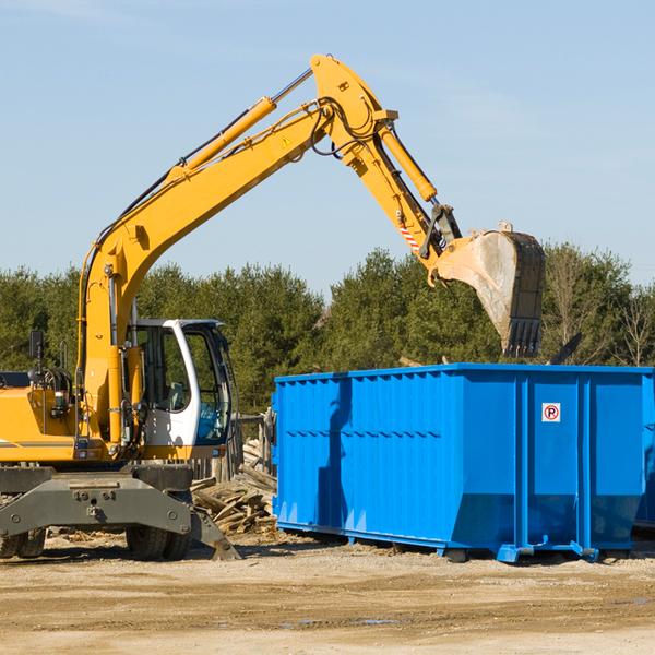 are there any restrictions on where a residential dumpster can be placed in Shippen